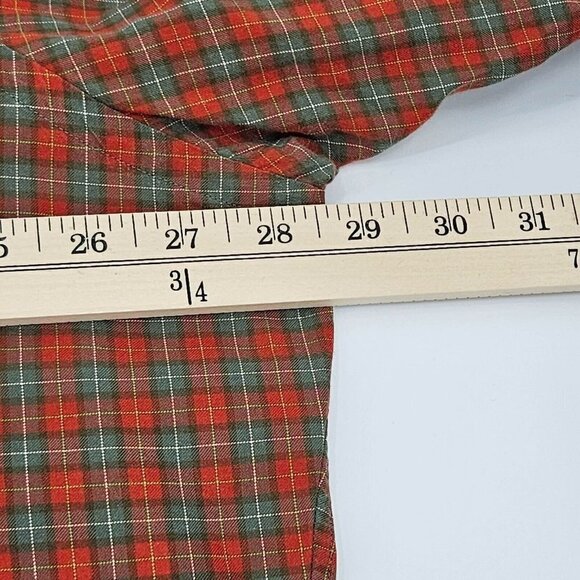 Ralph Lauren Classic Fit Plaid Button Down Shirt Red Men’s Size XXL Long Sleeve - Picture 9 of 10
